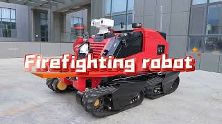 Guoxing firefighting robot diesel engine long endurance tracked 4wd robot #firefighter