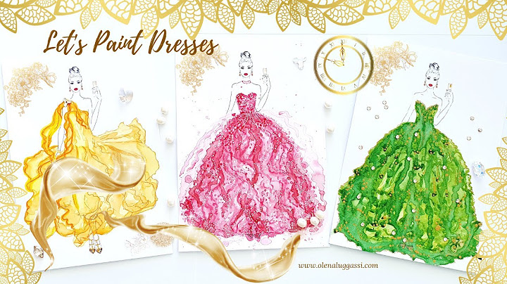 Let's Paint Beautiful Dresses. Watercolour. Fashion Illustration online course