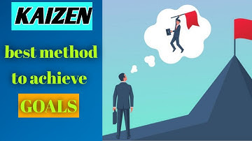 Best method to achieve goals..the Kaizen method. success..