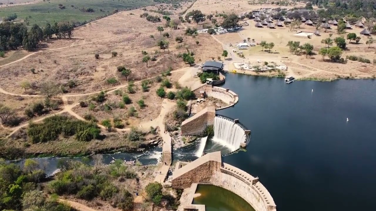 Drone shot - Hiking at cradle moon game lodge South Africa