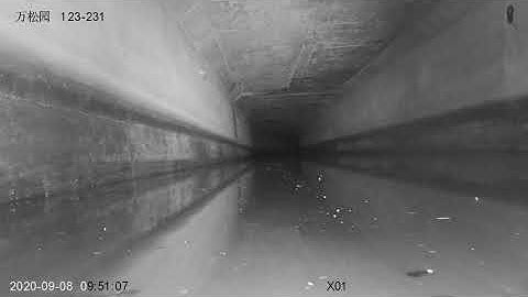 Easy Sight X5-HR screw type crawler inspection video for large culvert