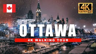 🇨🇦 Freezing Ottawa Night Walk ❄️ Heavy Snowfall Winter Walking Tour | 4K HDR - 60 fps by 4K World Walks 5,869 views 3 months ago 53 minutes