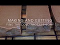 Making and Cutting Pine Tar Cold Process Soap With Recipe #8