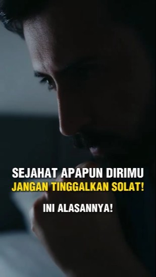 Sejahat apapun dirimu, jangan TINGGALKAN SOLAT. INI ALASANNYA!! #faktaislam #motivation #solat