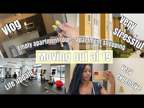 MOVING OUT AT 19 |*very stressful | Vlog + Empty apartment tour | SUNY ALBANY ??