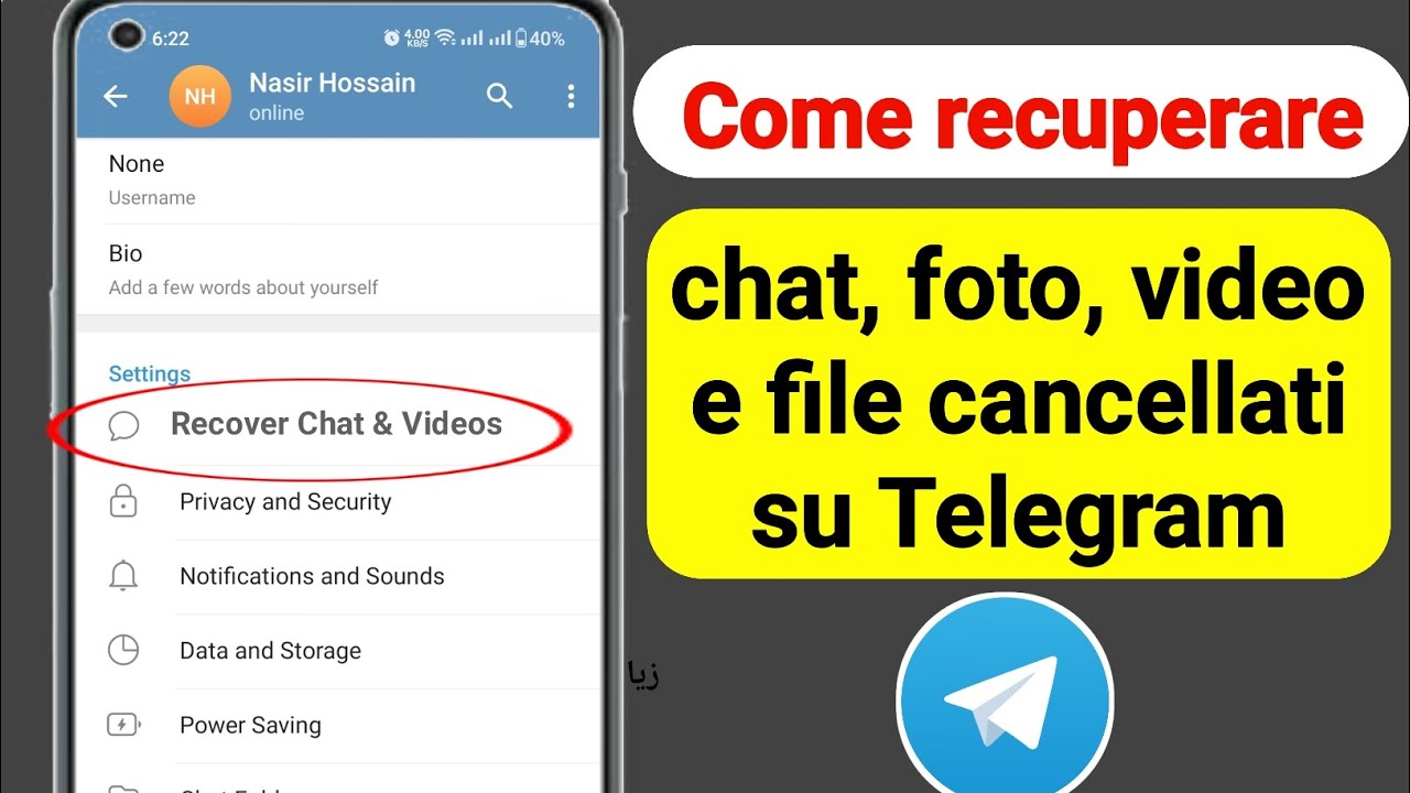 Come recuperare chat, foto, video e file cancellati di Telegram (2023