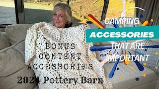 Must have RV accessories and the accessories that came with the 2024 Pottery Barn Airstream