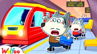 Wait! Wolfoo is Late for Subway  Good Habits  Educational Cartoons for Kids  Wolfoo Kids Cartoon