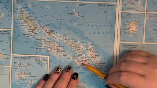 ASMR ~ Capital Territory, Solomon Islands (Honiara) History & Geography ~ Soft Spoken Map Tracing screenshot 1