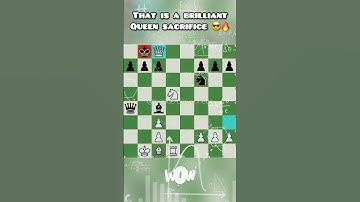 That is a BRILLIANT QUEEN Sacrifice 😎🔥 #chess #checkmate
