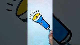 Torch 🔦 drawing | easy drawing for kids | #youtubeshorts | #shorts