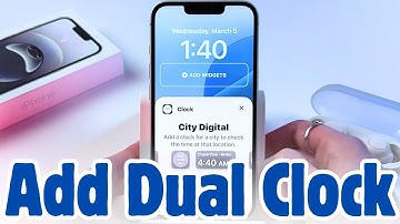 iPhone 16e Guide - Easily Add a Dual Clock Widget to Your Lock Screen