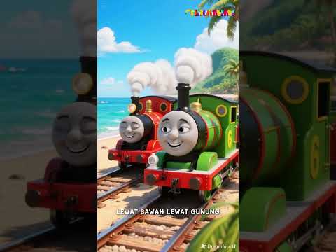 Ayo Naik Kereta Api Thomas and Friends Asli #naikkeretaapi #shorts