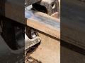 How to drill holes in a fishplate joint. #railtrack #train #usedrails #rail