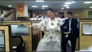 Dance video of Dipali Goenka (Welspun India CEO) dancing with employees.