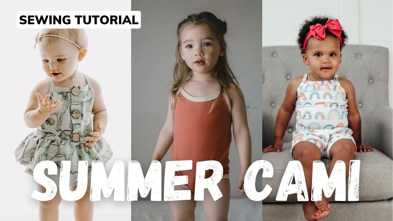 The CUTEST Summer Top: DIY Lowland Kids Summer Cami Sewing Beginner Sewing Tutorial