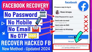 Hacked Facebook Account Recovery 2023 | How to Recover Hacked Facebook Account 2023 | Recover FB ID