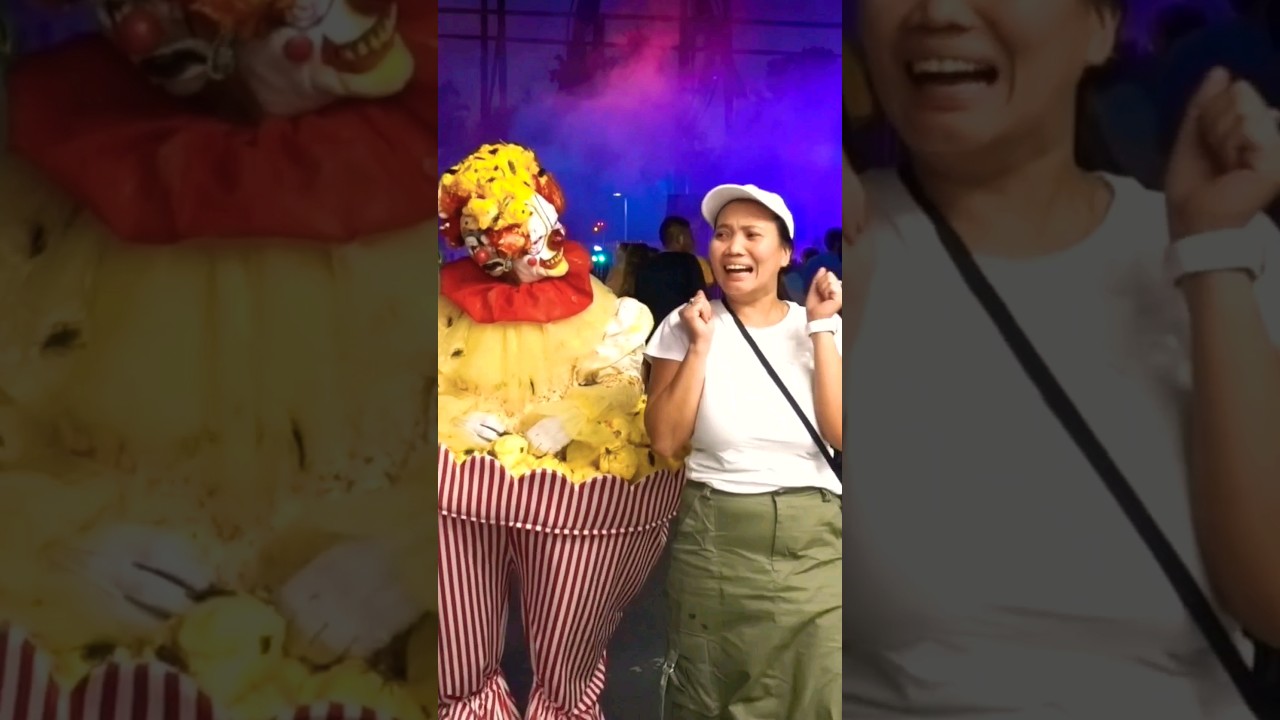 She Got So Scared 😱 #shorts #scared #clown