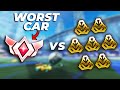 7 Golds in the best car vs 1 Grand Champion in the worst car... Who will win?