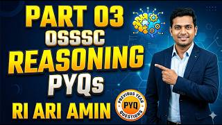 OSSSC RI/ARI/AMIN/ REASONING PYQ PRACTISE 2026