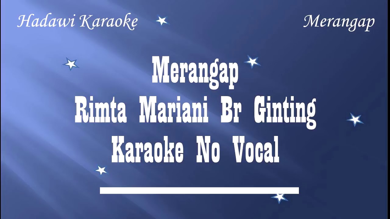 Karaoke Merangap