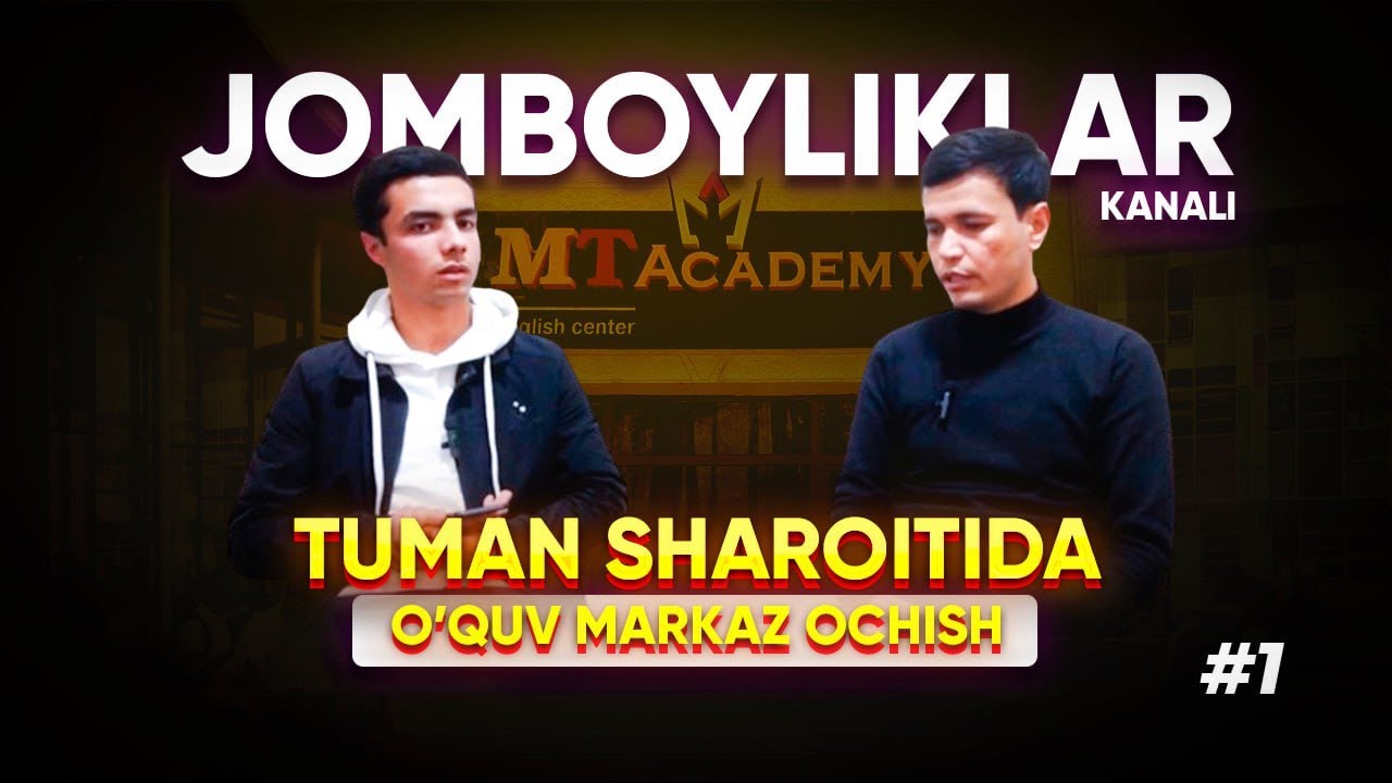 #1 "O'QUV MARKAZI OCHISH" biznesi