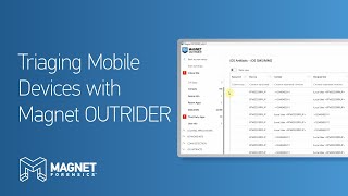 Triaging Mobile Devices with Magnet OUTRIDER screenshot 2