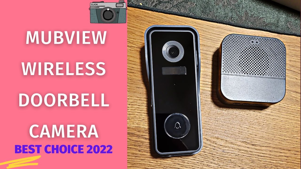 MUBVIEW Wireless Doorbell Camera with Chime, WiFi Video Doorbell Camera  with Voice Chager 