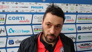 Mister Di Donato al termine di Pro Patria-Arezzo 0-1