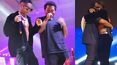 Wizkid Call Out His Brother On Stage As Olamide Baddo Surprise Him &Perform Together Shut Down Lagos