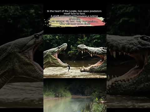 Anaconda Vs Crocodile Jungle Standoff Anaconda Crocodile JungleShowdown WildlifeEncounter 