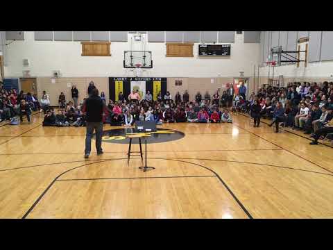 Westchester middle school and Illinois, youth motivational speaker Harvie Herrington