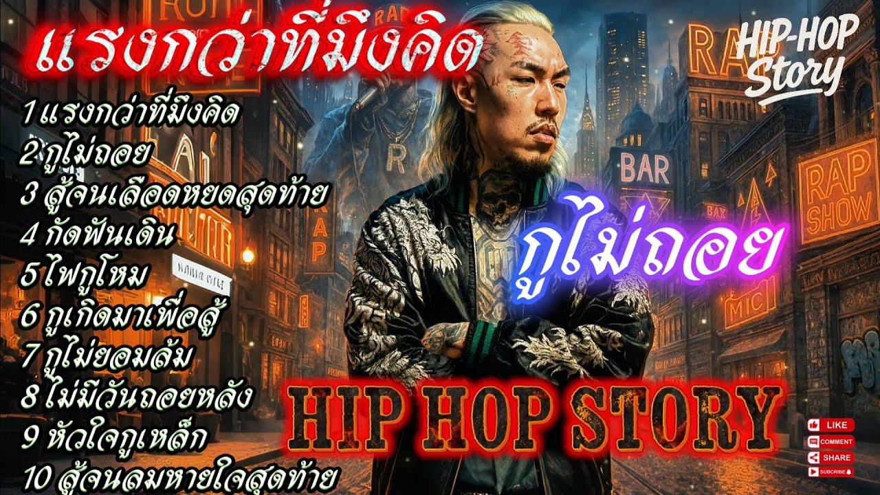 แรงกว่าที่มึงคิด - กูไม่ถอย👊🫵✋️🔥รวมเพลงแร็พฮิปฮอป🔥 #SadRap #HipHopอกหัก #Rapซึ้งกินใจ #rap #hiphop