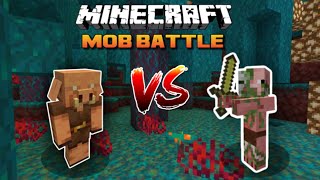 Minecraft Piglin Vs Zombie Pigmen Mob Battles Youtube