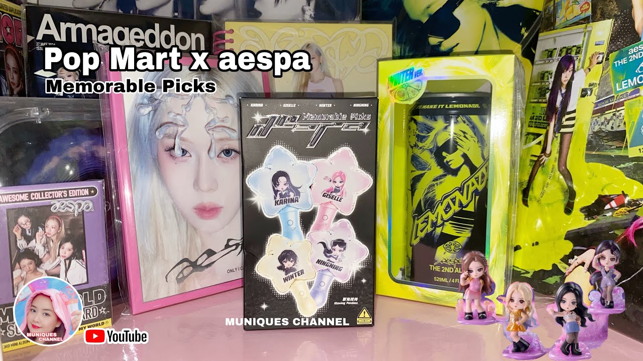 Pop Mart x Aespa Memorable Picks Glowing Pendant - Kpop Collab