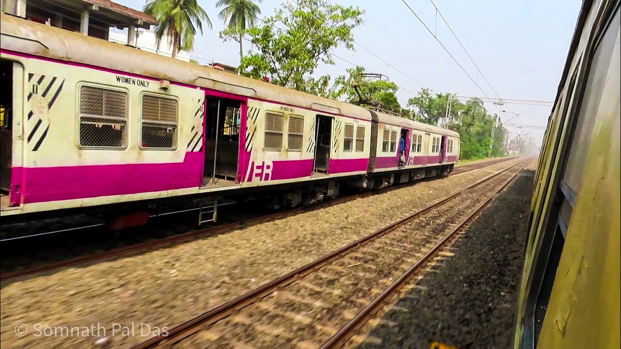 Stormy Ride in Galloping EMU | Parallel Overtake - Skipping Stations- Dust  Storms - Crossing - Track