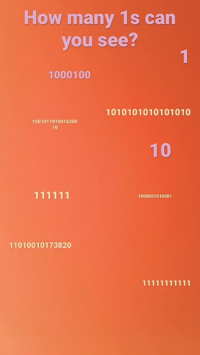 how-many-1s-can-you-see-100-youtube