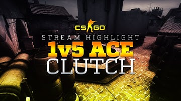 CSGO: 1v5 ACE Clutch! (Stream Highlight)
