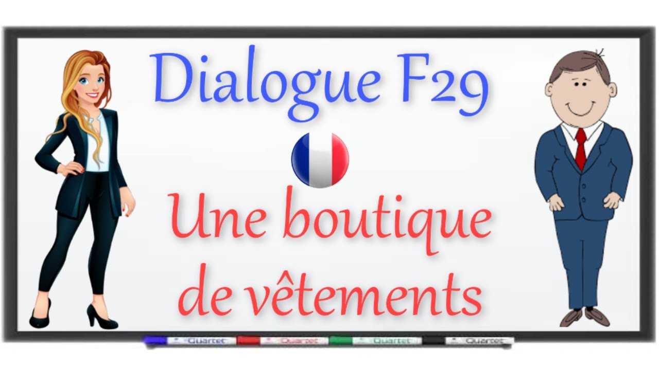 parler le français facilement : une boutique de vêtements