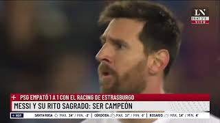 Otro Título Para Messi: El Psg Salió Campeón Tras Empatar Con Racing De Estrasburgo