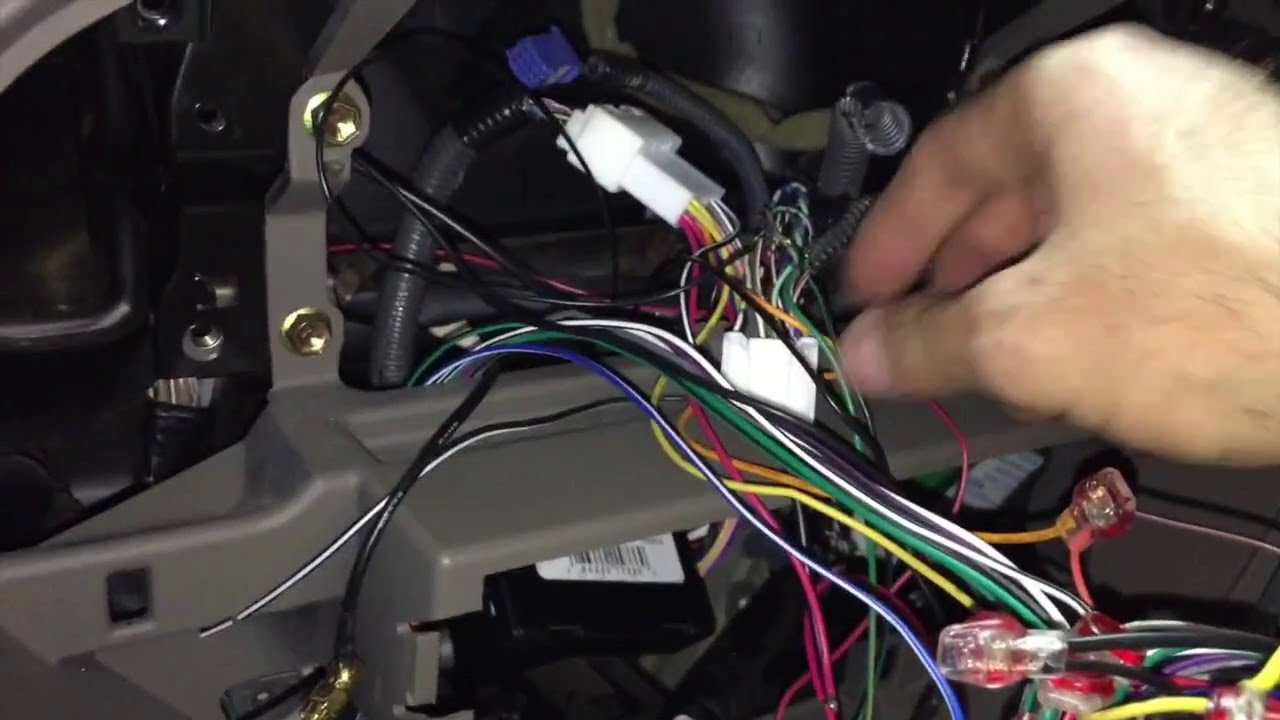 Toyota Sequoia Radio Replacement - Part 5 - Steering Wheel ... 2005 tacoma radio wiring diagram 