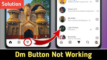 How to Fix Instagram Dm Button Not Working Problem | Instagram Dm Not Opening Problem