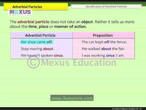 Adverbial Particles | English Grammar | iken | ikenedu | ikenApp