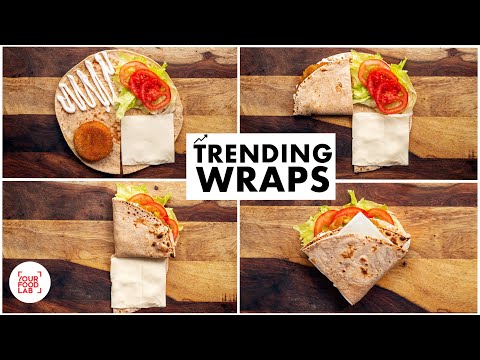 6 Trending Wrap hack ideas  | Pav bhaji, Aloo tikki, Pizza, Schezwan, Shawarma, Strawberry Nutella