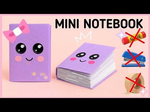 No Glue No Tape 😱 DIY Mini Notebook 📒 | Cute Paper Notebook | | Easy ...