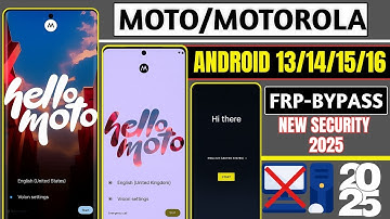 🔥 How To Remove Google Account Lock Motorola 2025 | FRP Bypass Android 13/14/15/16 | Easy Guide 🎯