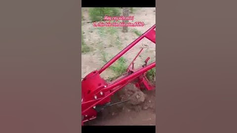 Máy cày xích mini máy xới đất nông nghiệp máy làm cỏ máy vun luống đa năng
