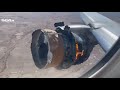 United Airlines flight 328 Lands safely after Engine catches FIRE!!