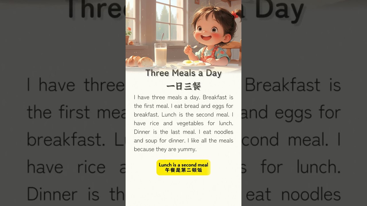 Day 87 Three Meals a Day English Challenge 🍽️🎧 