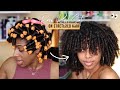 Stretched Perm Rod Set on Type 4 Natural Hair 👀😍 | Not A Tutorial Btw I&#39;m Still Learning Ya&#39;ll 🥴